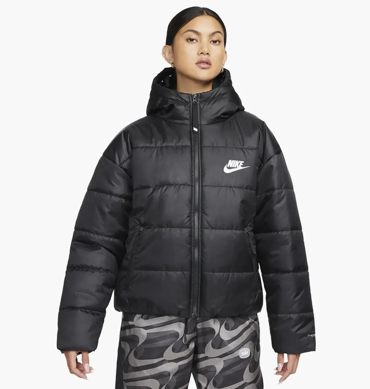 Куртка жіноча Nike W Nsw Syn Tf Rpl Hd Jkt Black Dx1797-010