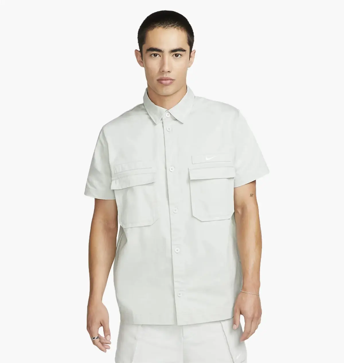 Футболка чоловіча Nike Life Men's Woven Military Short-Sleeve Button-Down
