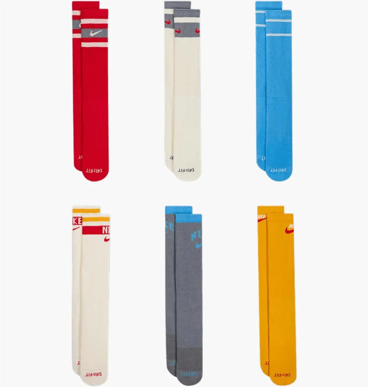 Носки Nike Everyday Plus Retro Cushioned Crew Socks 6-Pack
