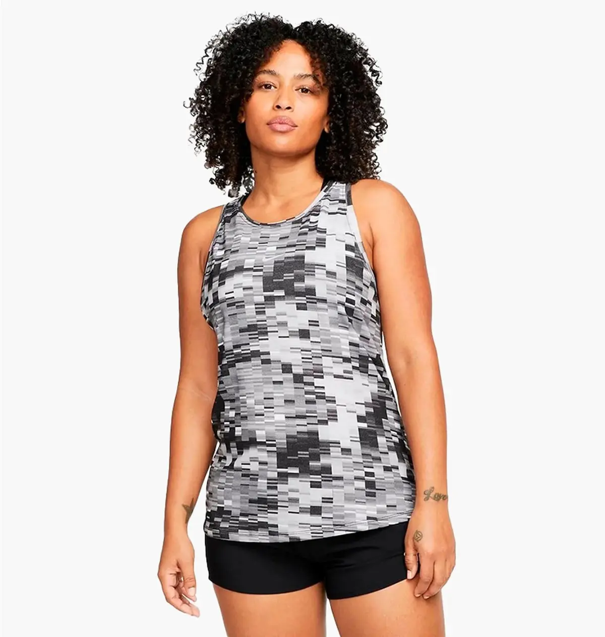 Майка женская Nike Crew Neck Athlete Dri-Fit Camo/Grey