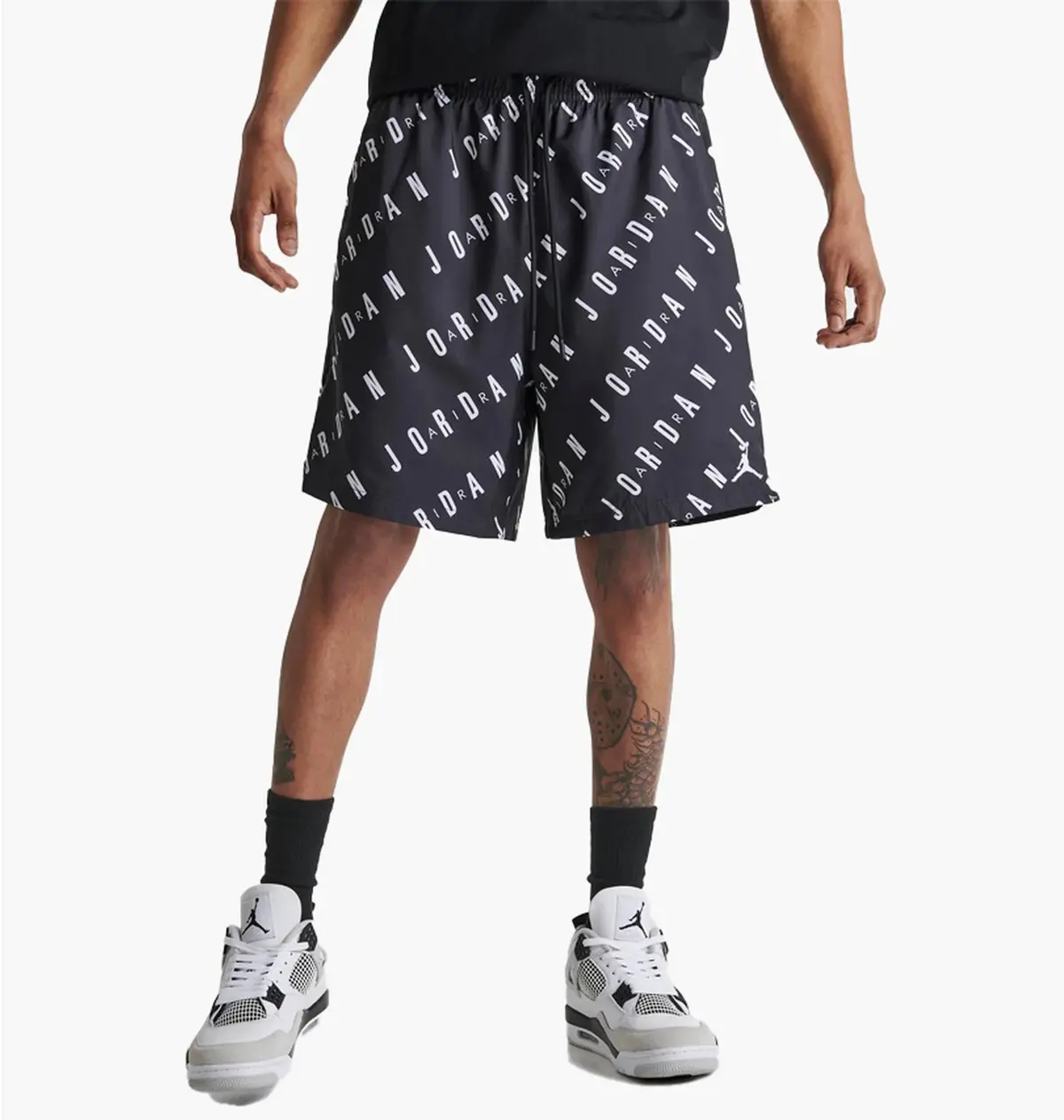 Шорти чоловічі Jordan Essentials Allover Print Poolside Swim Shorts Black