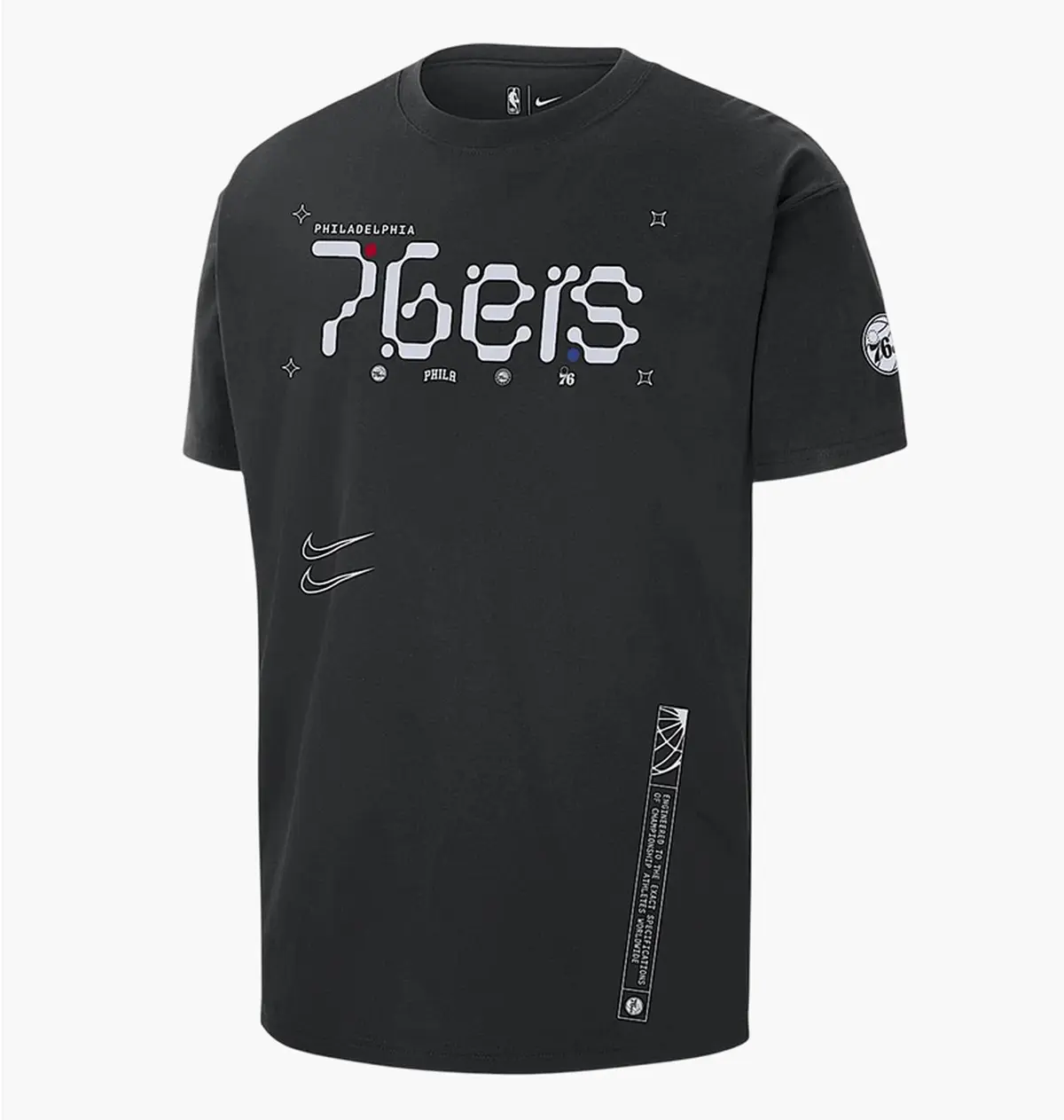 Футболка чоловіча Nike Philadelphia 76Ers Black