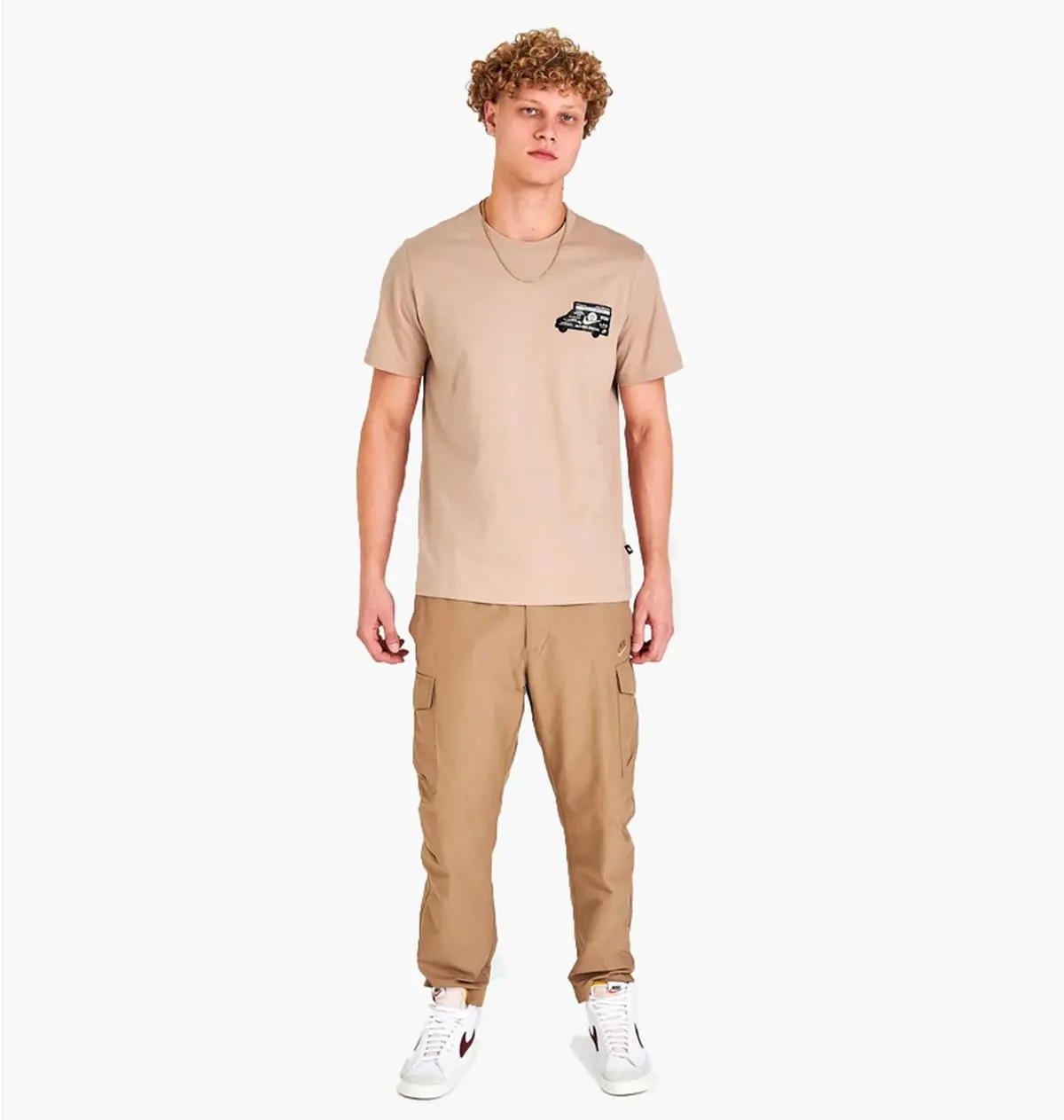 Футболка чоловіча Nike Sportswear Moving Company Short-Sleeve T-Shirt Beige