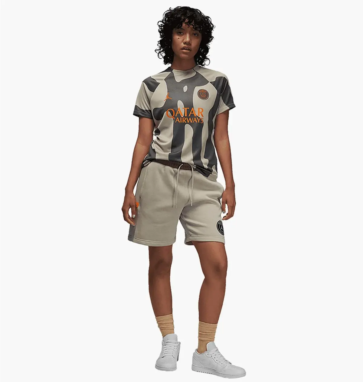 Шорти жіночі Jordan X Psg Fleece Shorts Beige