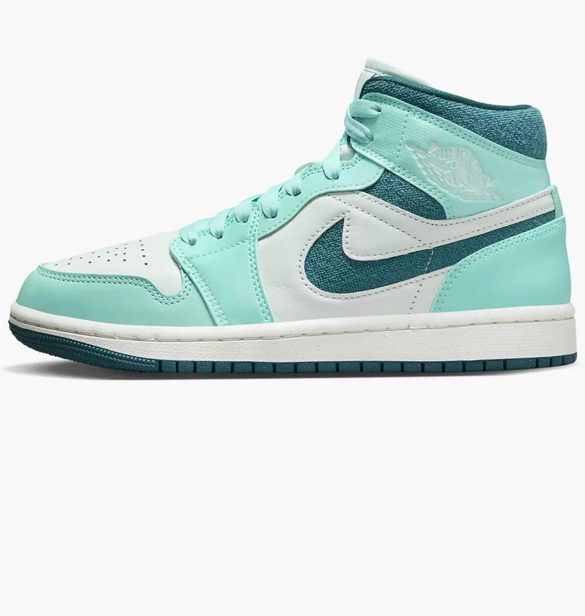 Кроссовки женские Jordan Air 1 Mid Se Shoes Turquoise/White