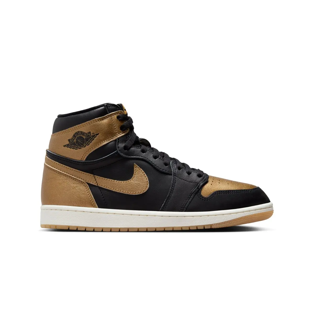 Кроссовки мужские Jordan 1 Retro High Og "Black And Gold"