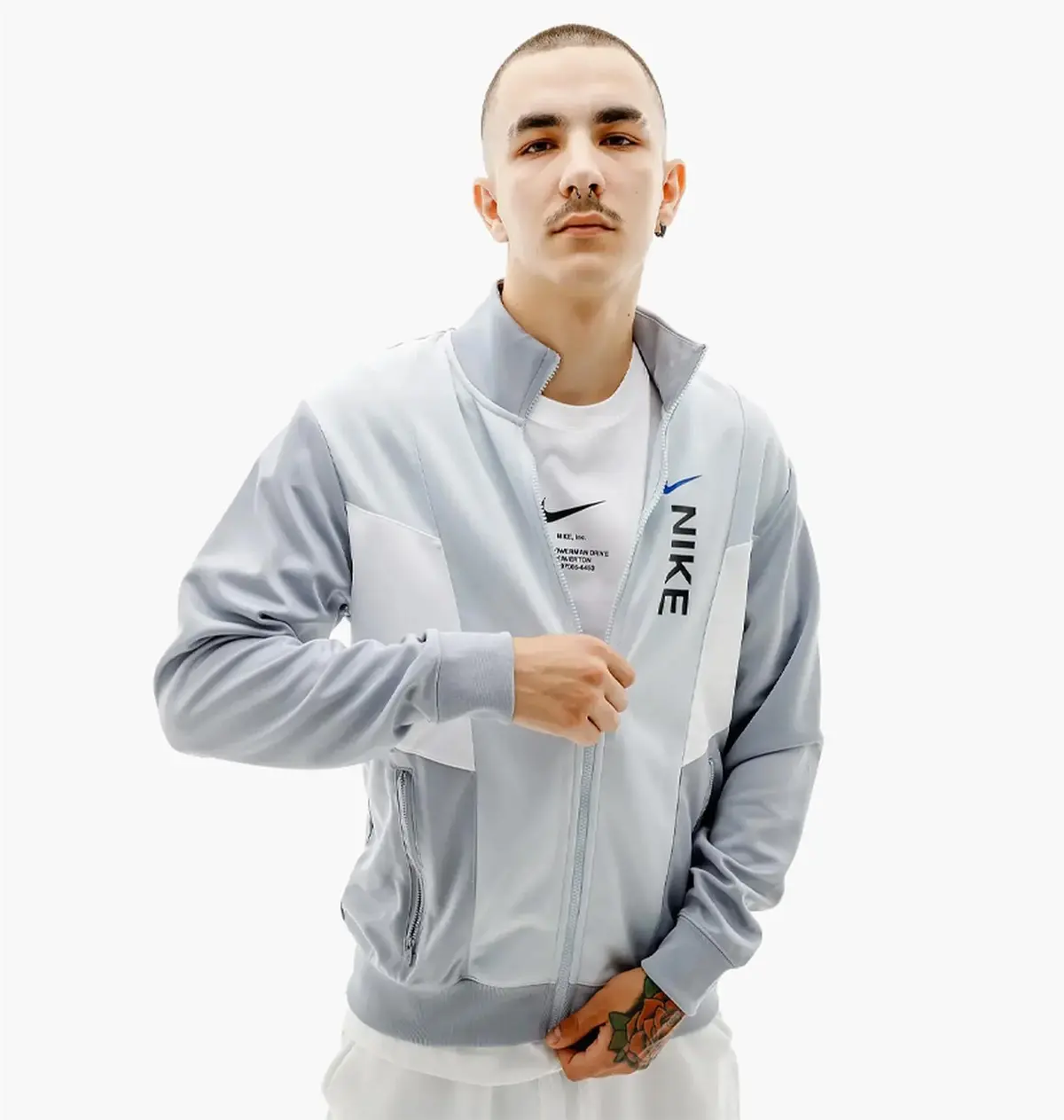 Кофта чоловіча Nike Nsw Hybrid Pk Tracktop Grey