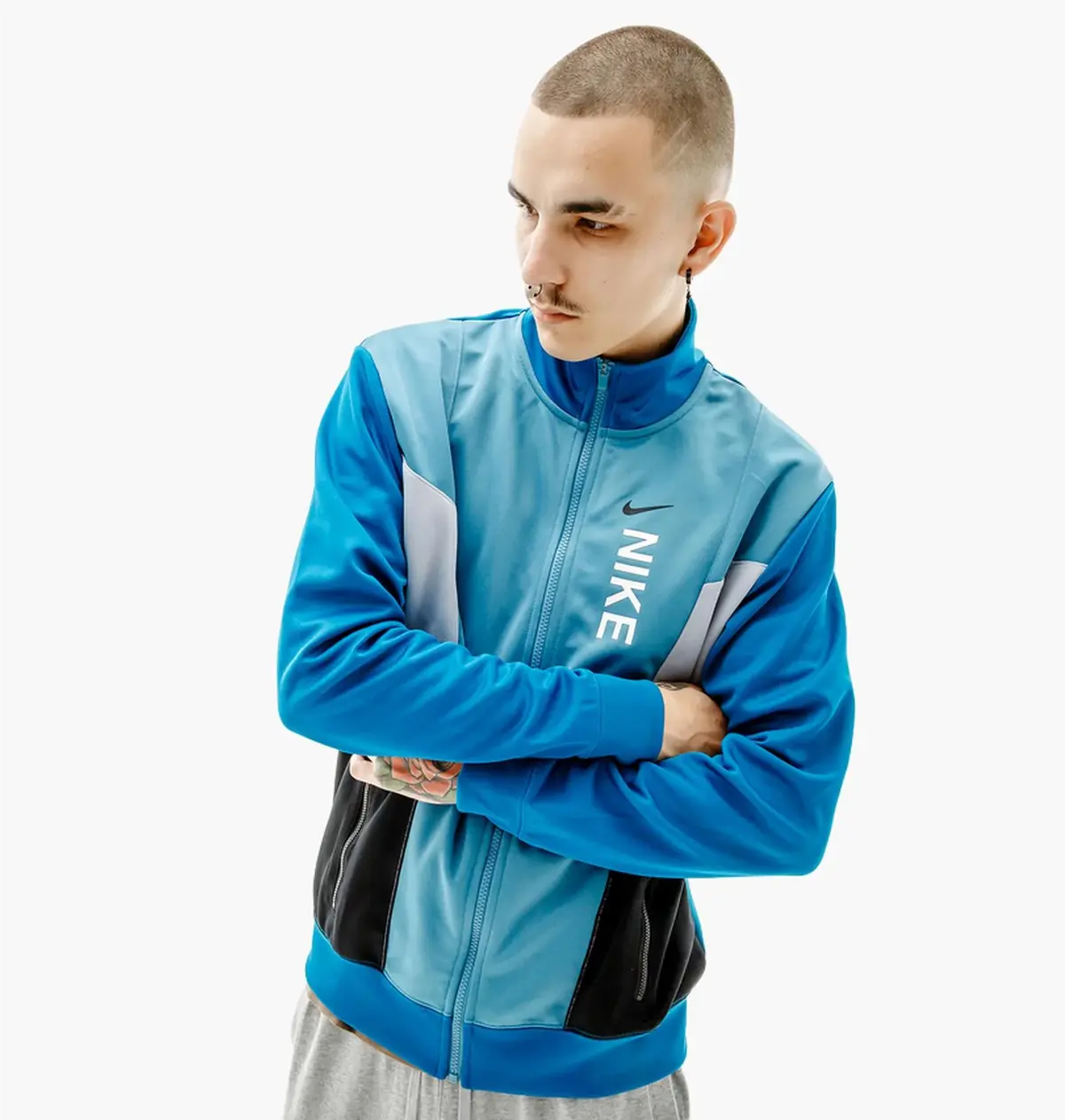 Кофта чоловіча Nike M Nsw Hybrid Pk Tracktop Light Blue