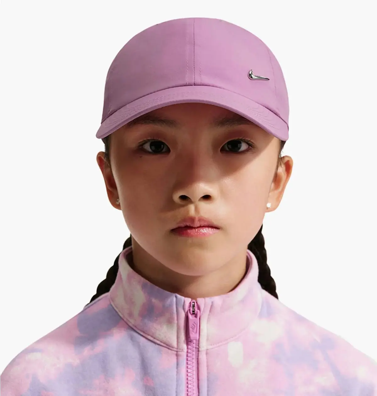 Кепка Nike Dri-Fit Club Kids Unstructured Metal Swoosh Cap Violet