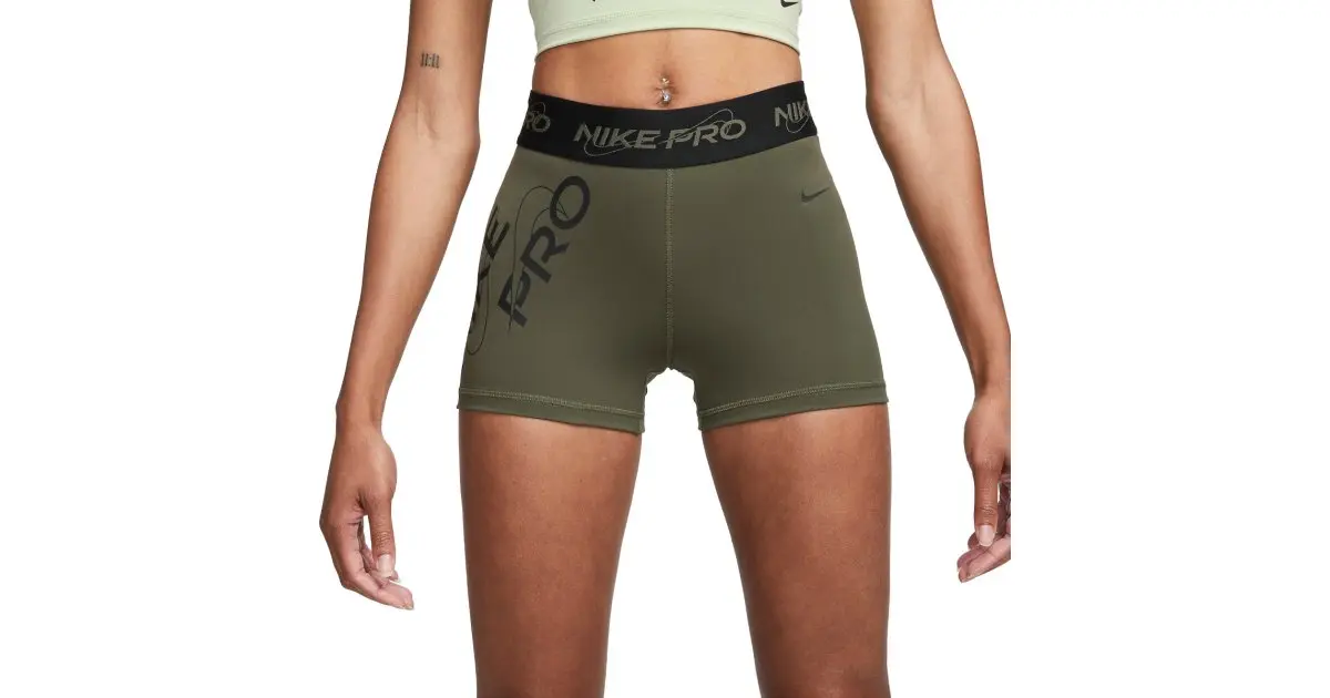 Шорти жіночі Nike Pro Mid-Rise Graphic