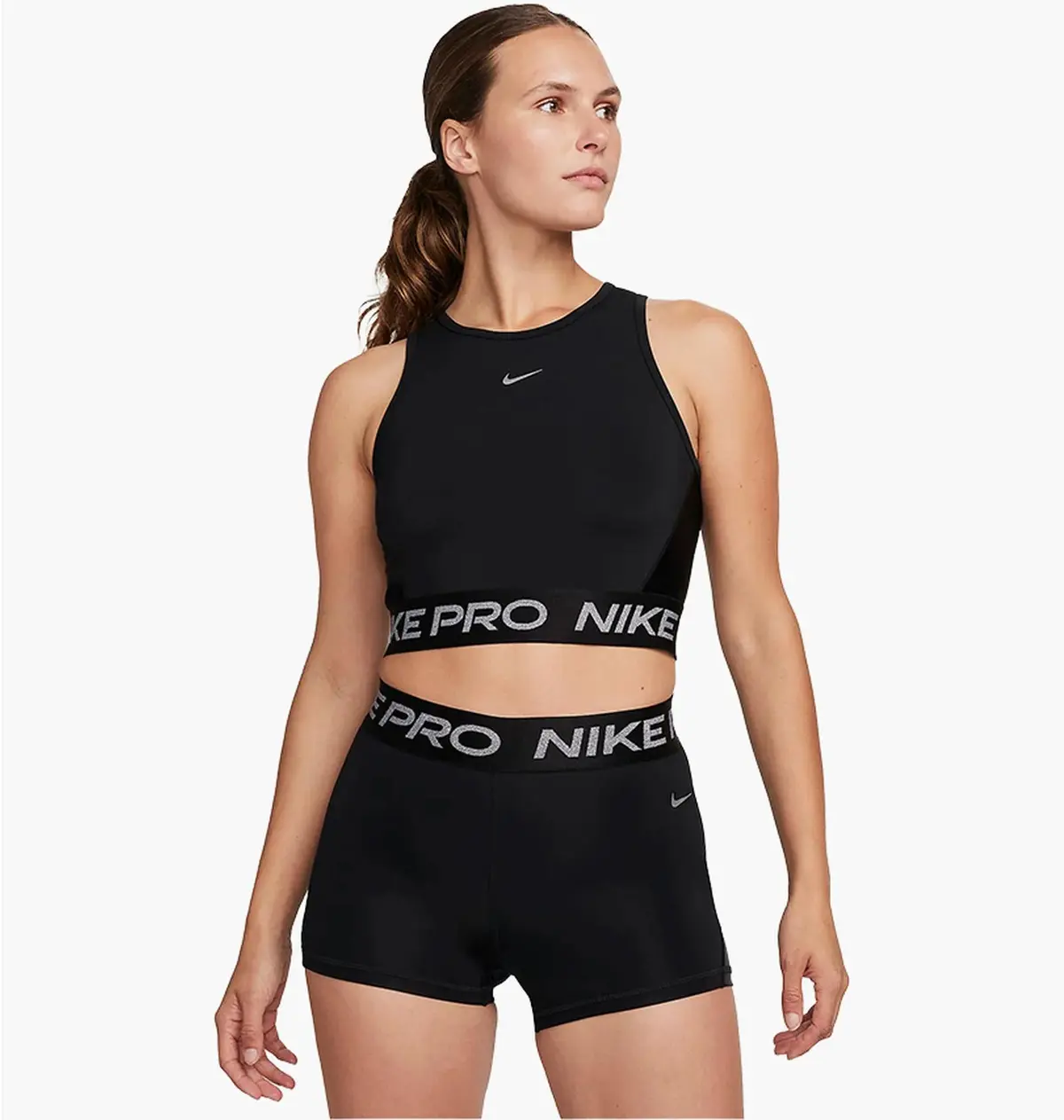 Спортивний топ жіночий Nike W Np Df Crop Tank Shine