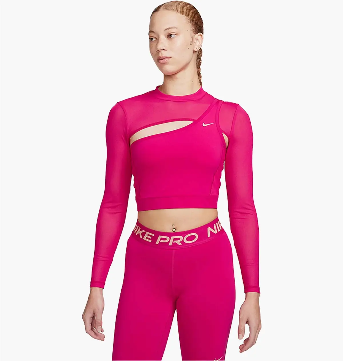 Спортивний топ жіночий Nike Pro Long-Sleeve Cropped Top