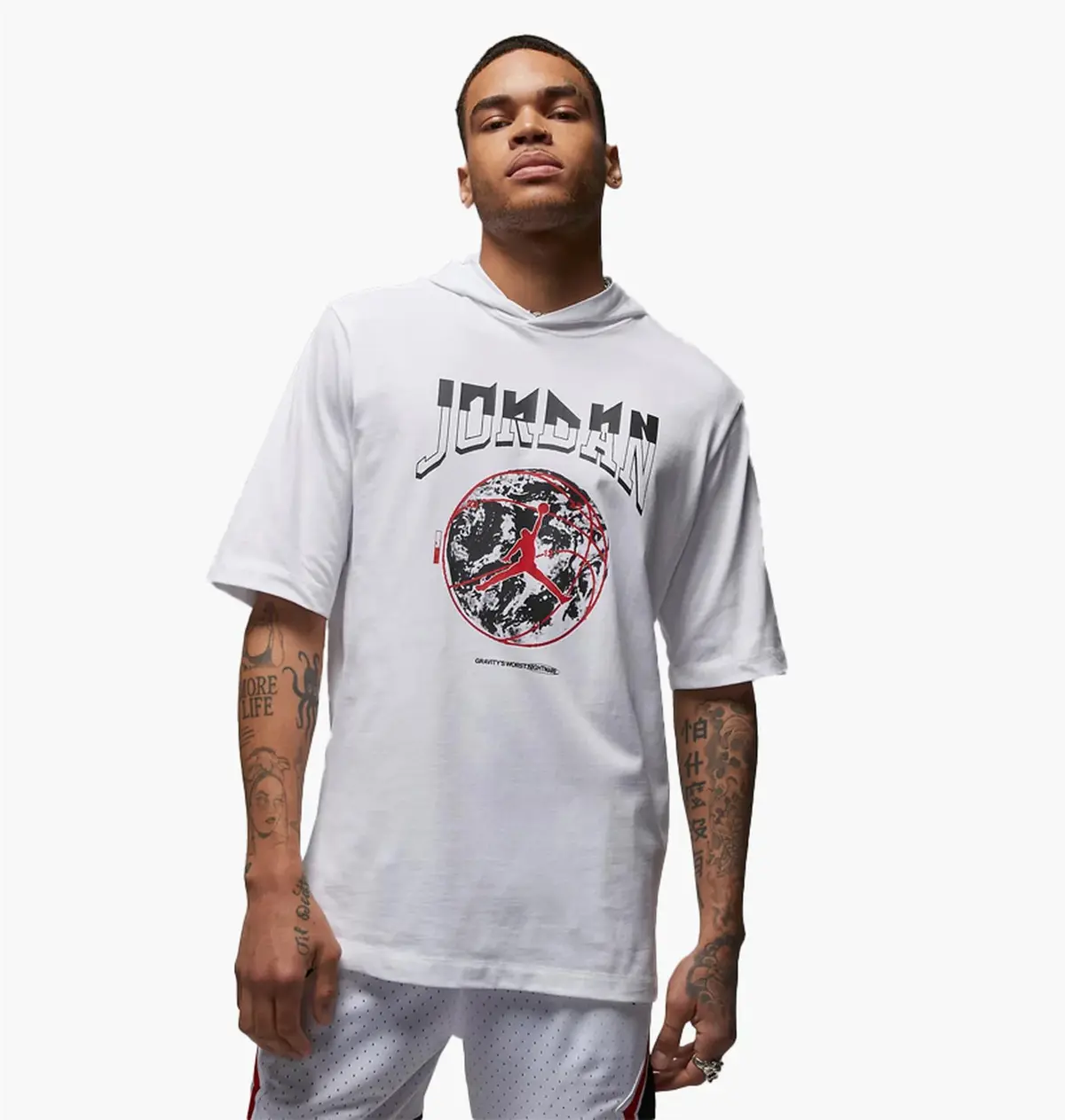 Футболка чоловіча Jordan Sport Mens Hooded T-Shirt White