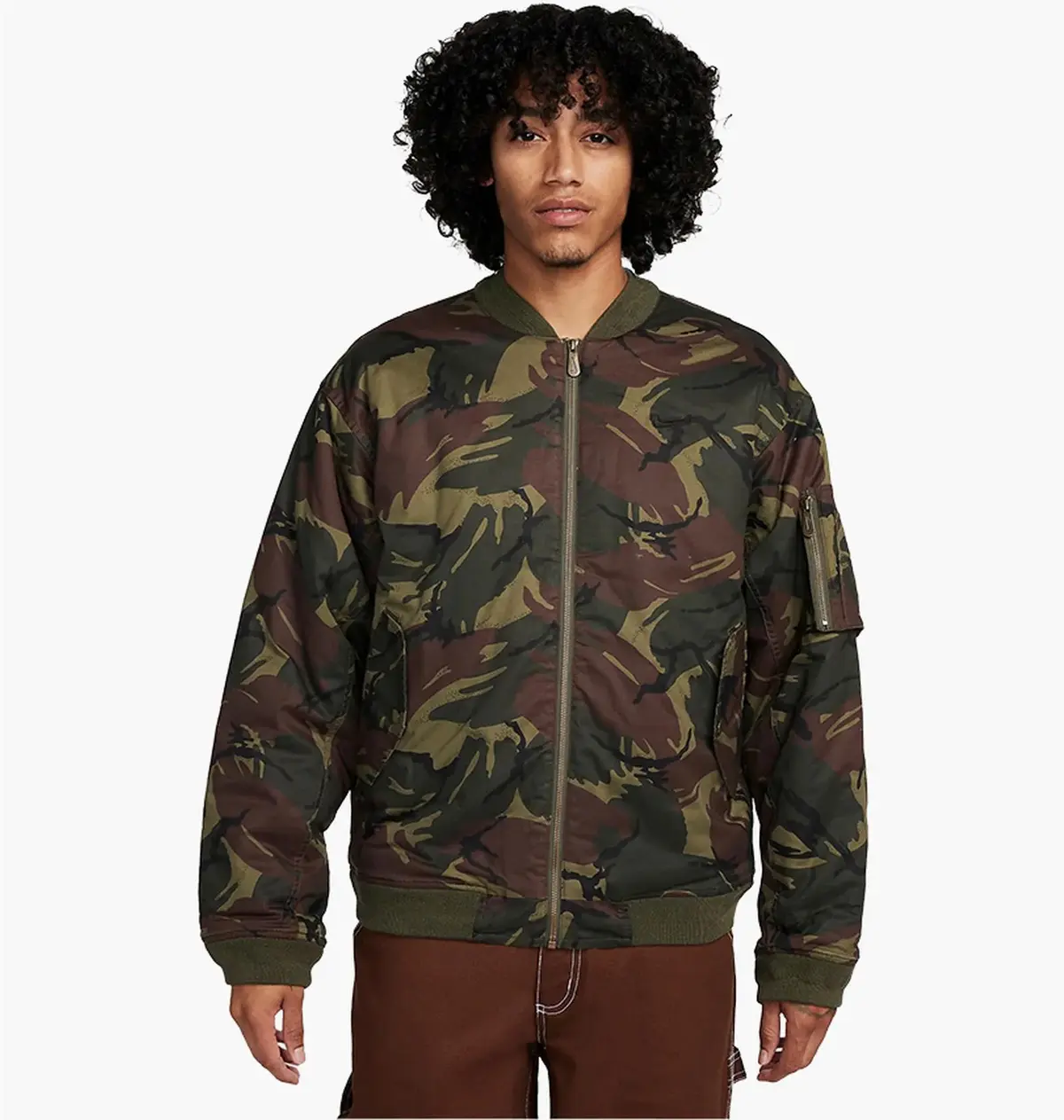 Куртка мужская Nike Life Woven Ma1 Flight Jacket Olive
