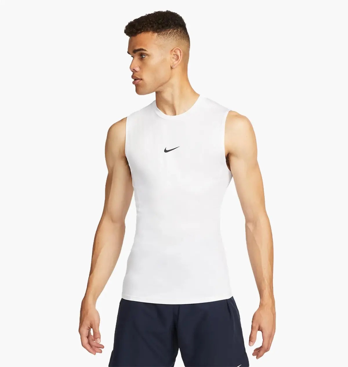 Майка чоловіча Nike Pro Mens Dri-Fit Tight Sleeveless Fitness Top White
