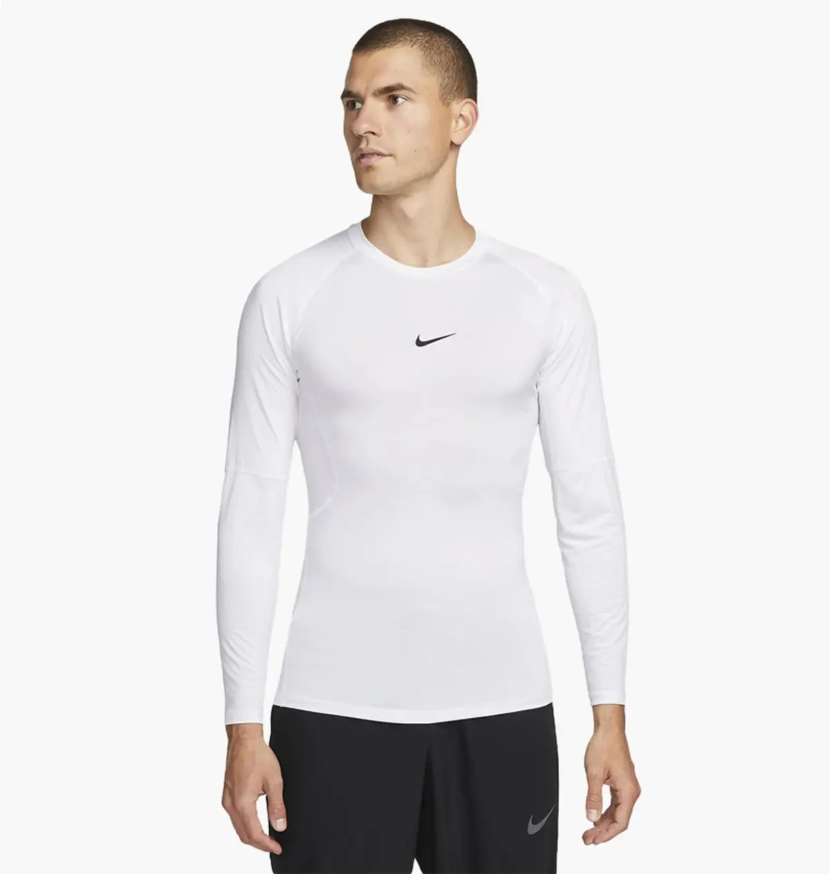 Кофта чоловіча Nike Pro Dri-Fit Tight Long-Sleeve Fitness Top White
