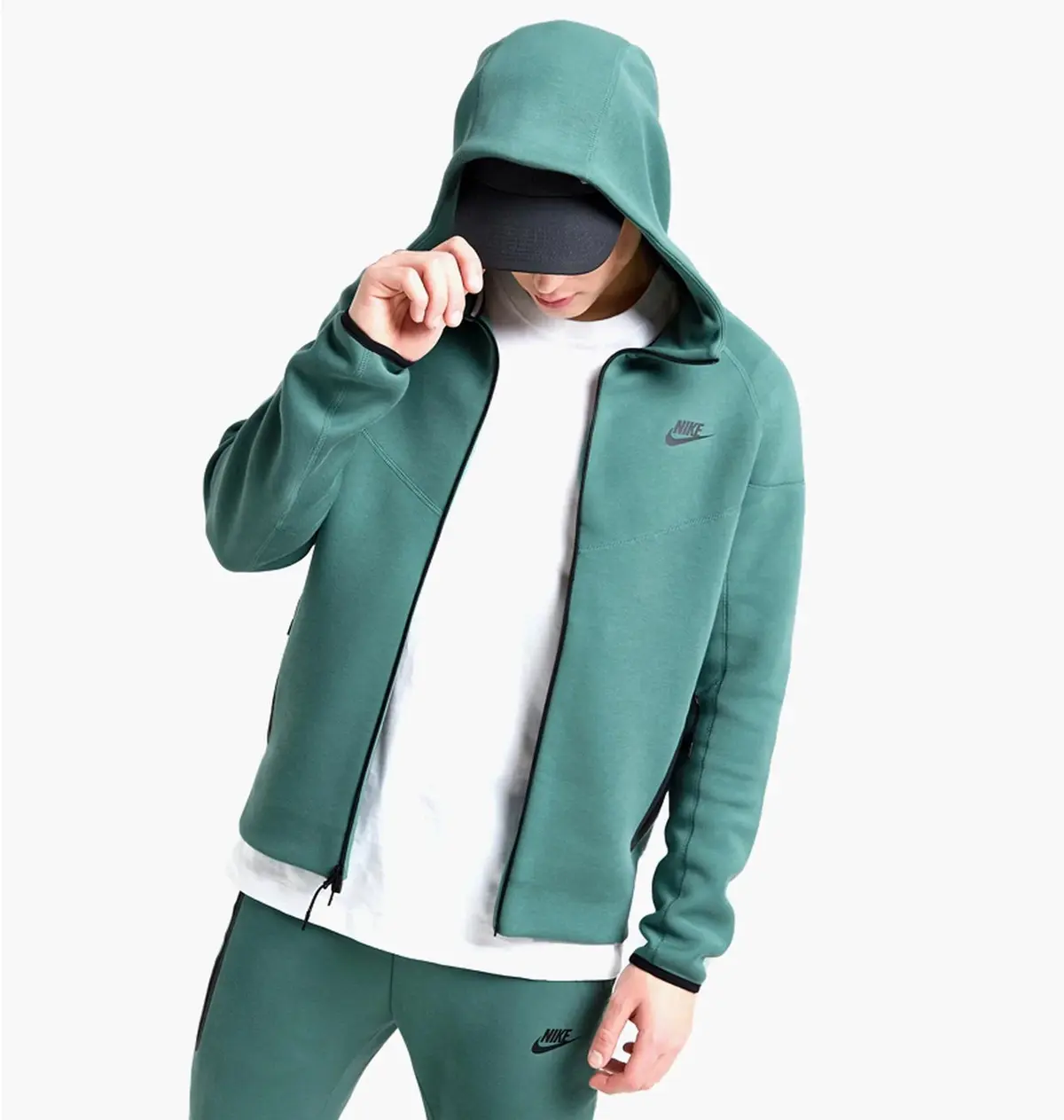 Кофта мужская Nike Tech Fleece Fz Wr Turquoise