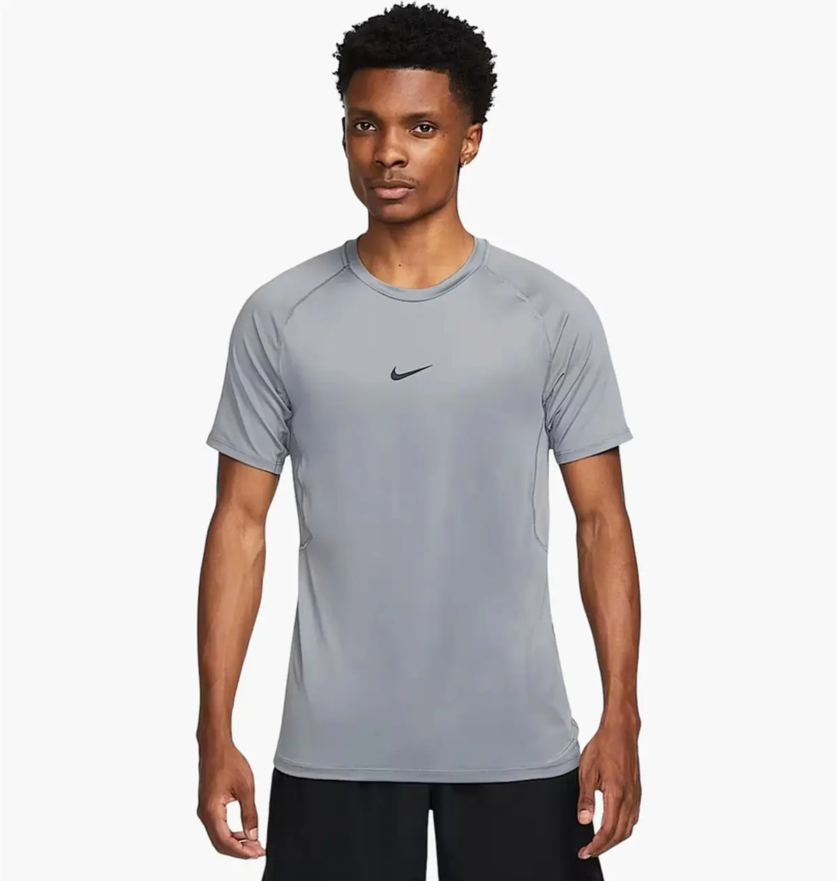 Футболка мужская Nike Pro Dri-Fit Slim Short-Sleeve Top Grey