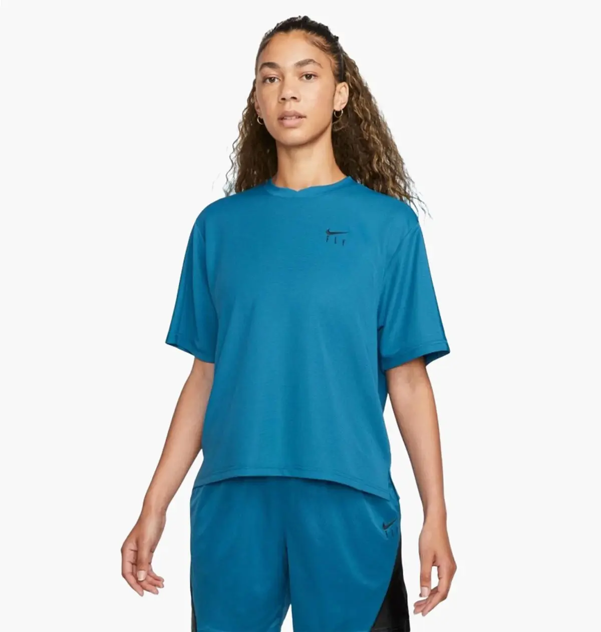Футболка жіноча Nike Dri-Fit Warmup Blue