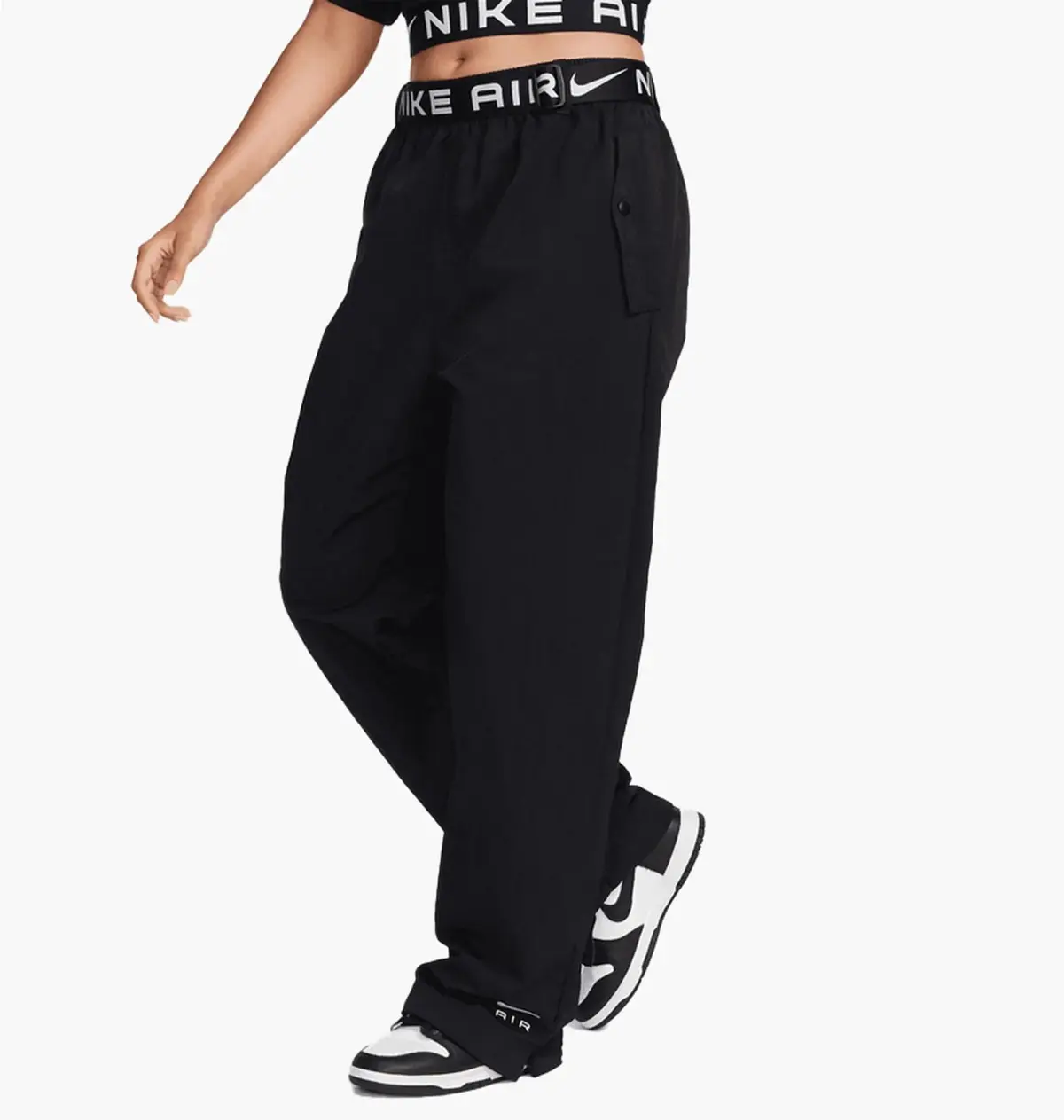 Брюки женские Nike Nsw Air High-Rise Woven Black