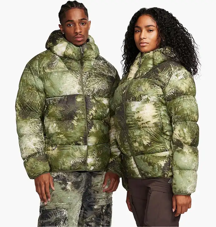 Кофта унисекс Nike Acg Lunar Lake Puffer Therma-Fit Adv Loose Hooded Jacket Green