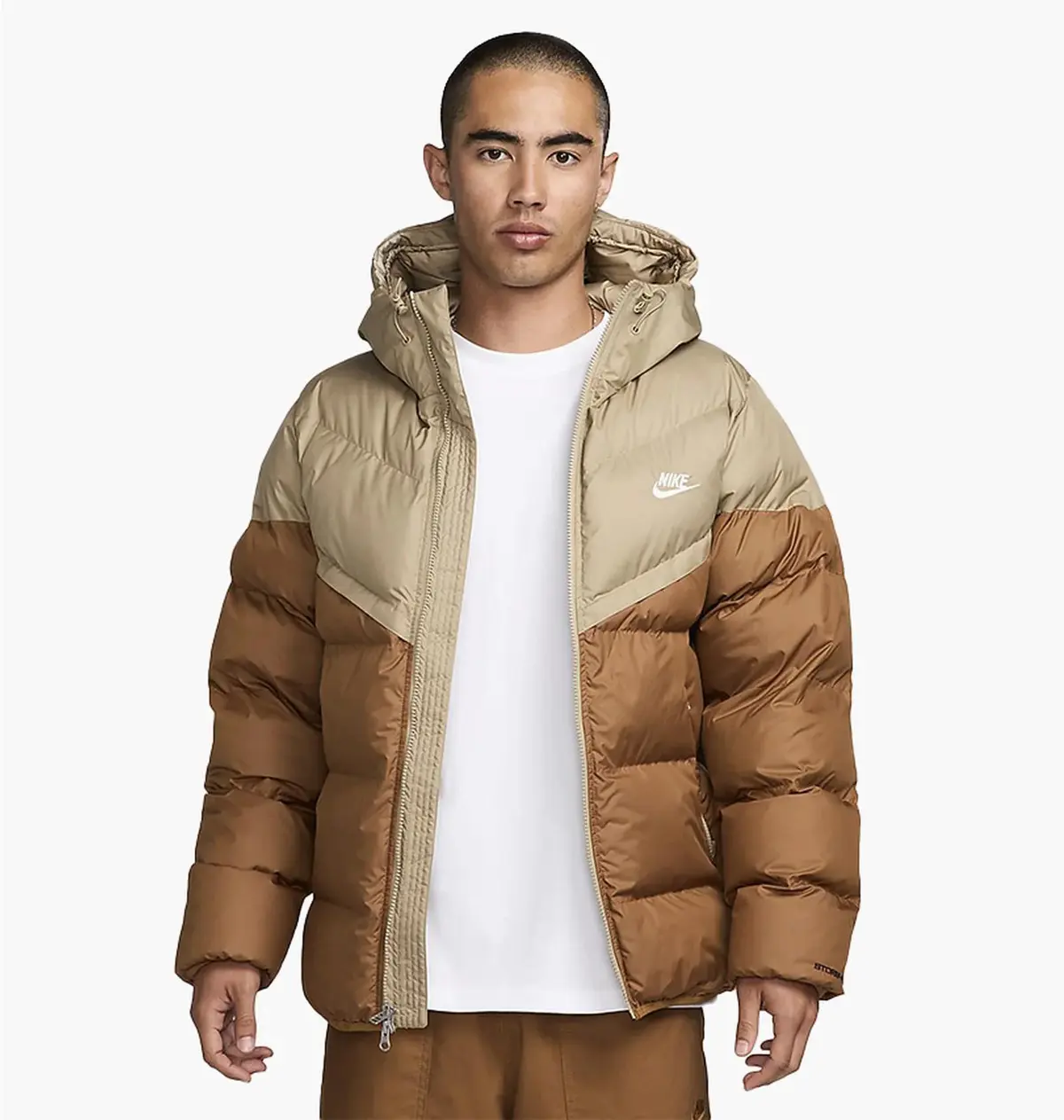Куртка мужская Nike Windrunner Primaloft Storm-Fit Hooded Puffer Brown