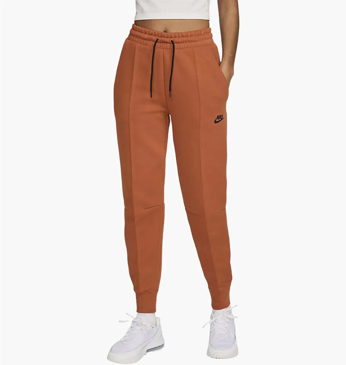 Брюки женские Nike W Nsw Tch Flc Mr Jggr Orange