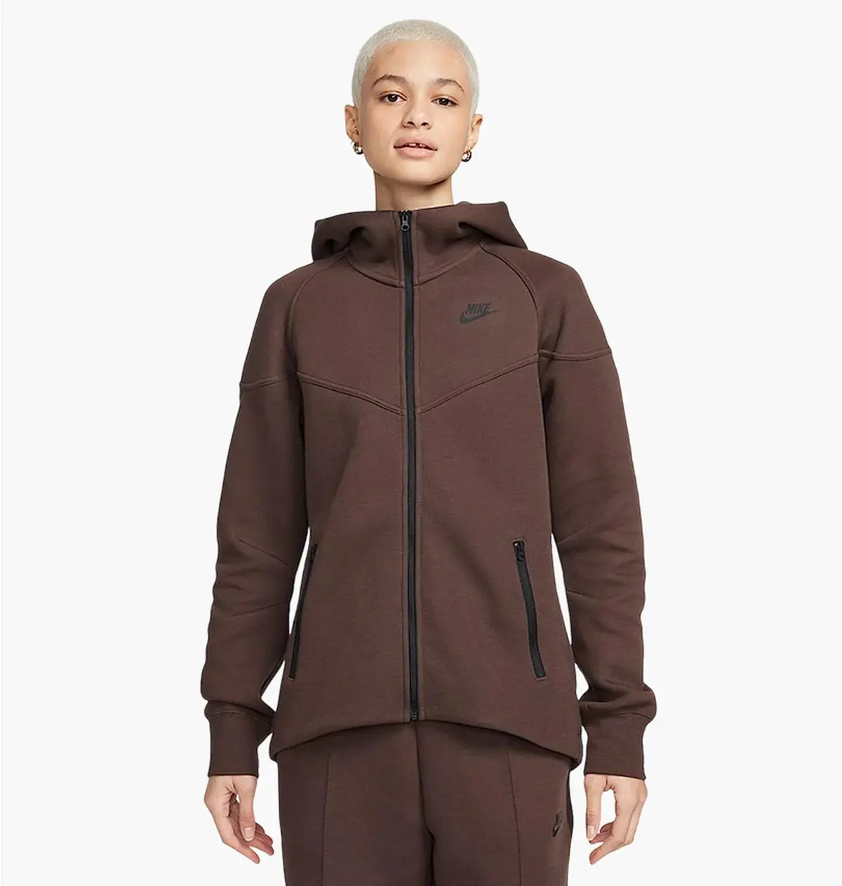 Кофта женские Nike Sportswear Tech Fleece Brown