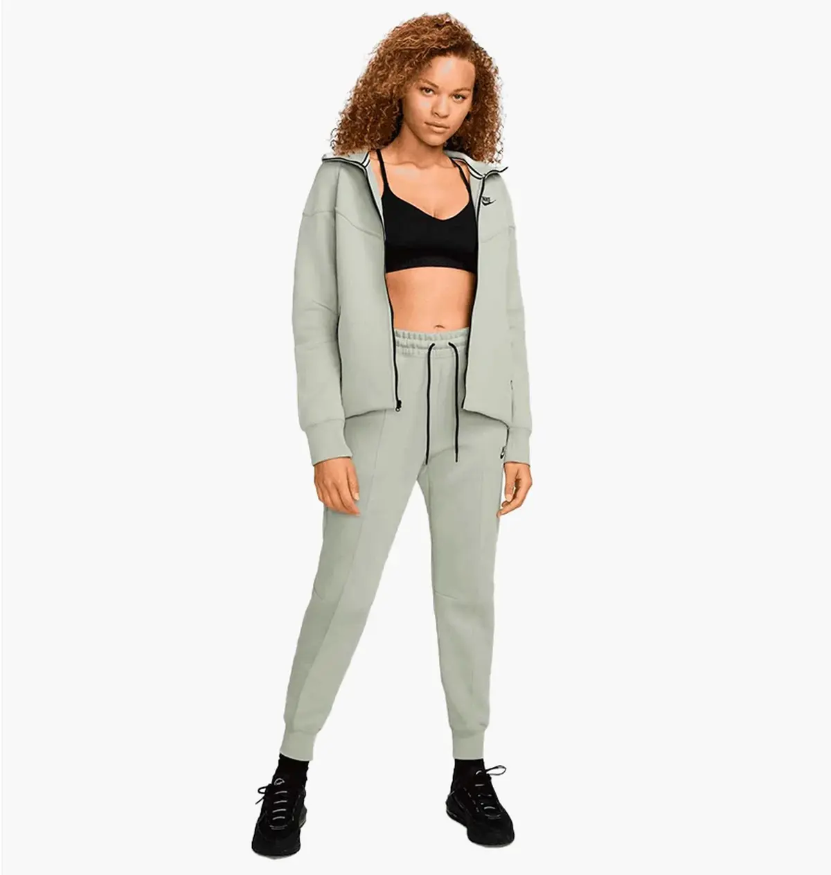 Спортивный костюм женской Nike Sportswear Tech Fleece Windrunner Grey