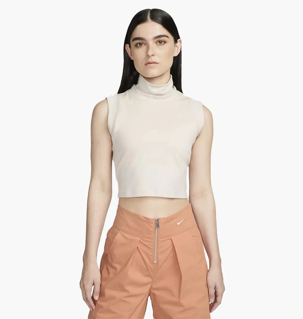 Спортивный топ женской Nike Sportswear Collection Mock-Neck Cropped Tank Top