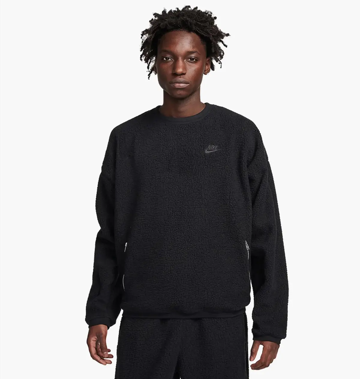 Кофта чоловіча Nike M Club+ Sherpa Wntr Crew Black