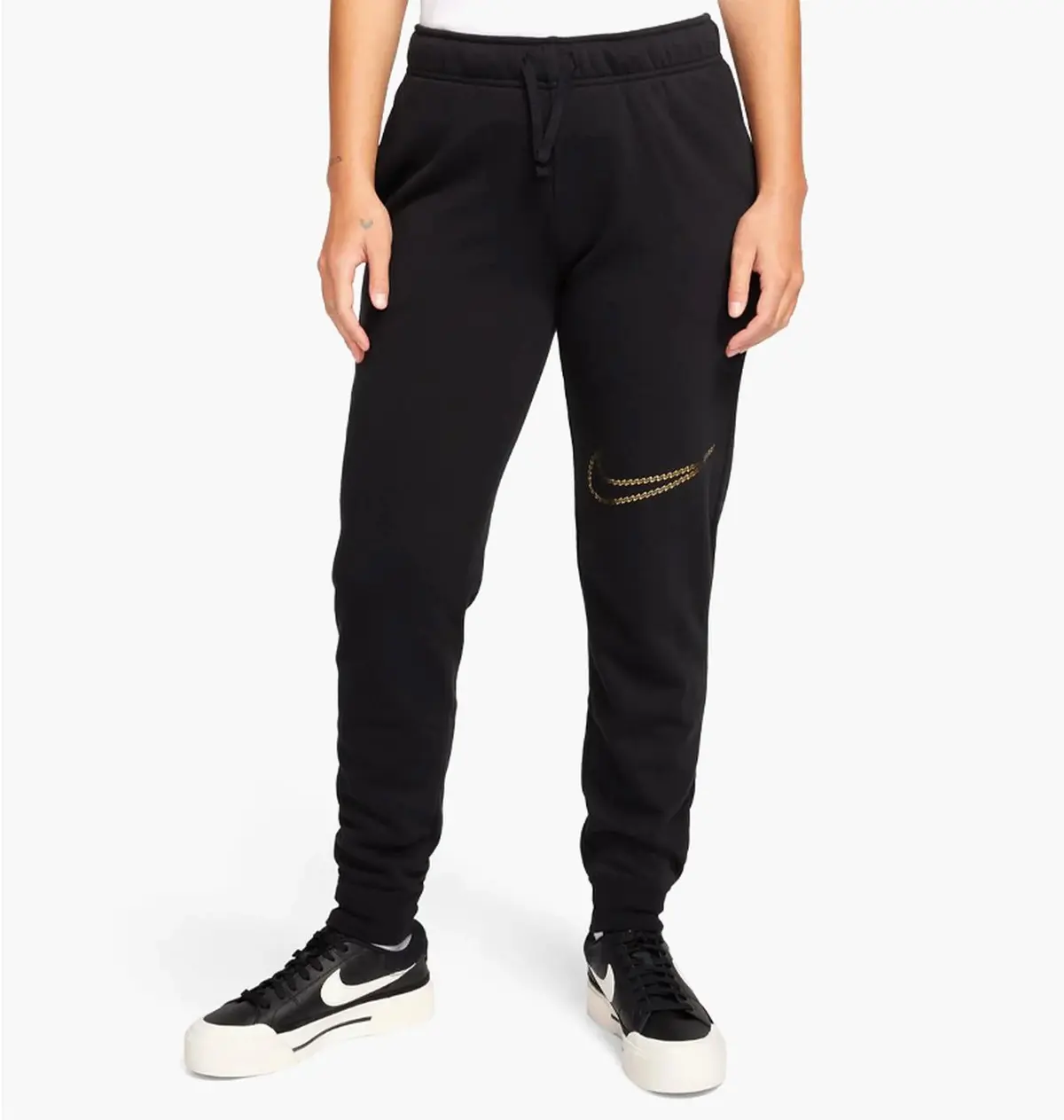 Брюки женские Nike Club Shine Jogger - 'Black'
