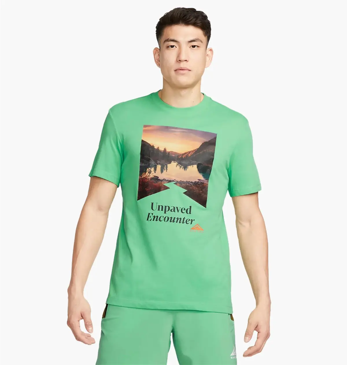 Футболка чоловіча Nike Trail Dri-Fit Running T-Shirt Turquoise