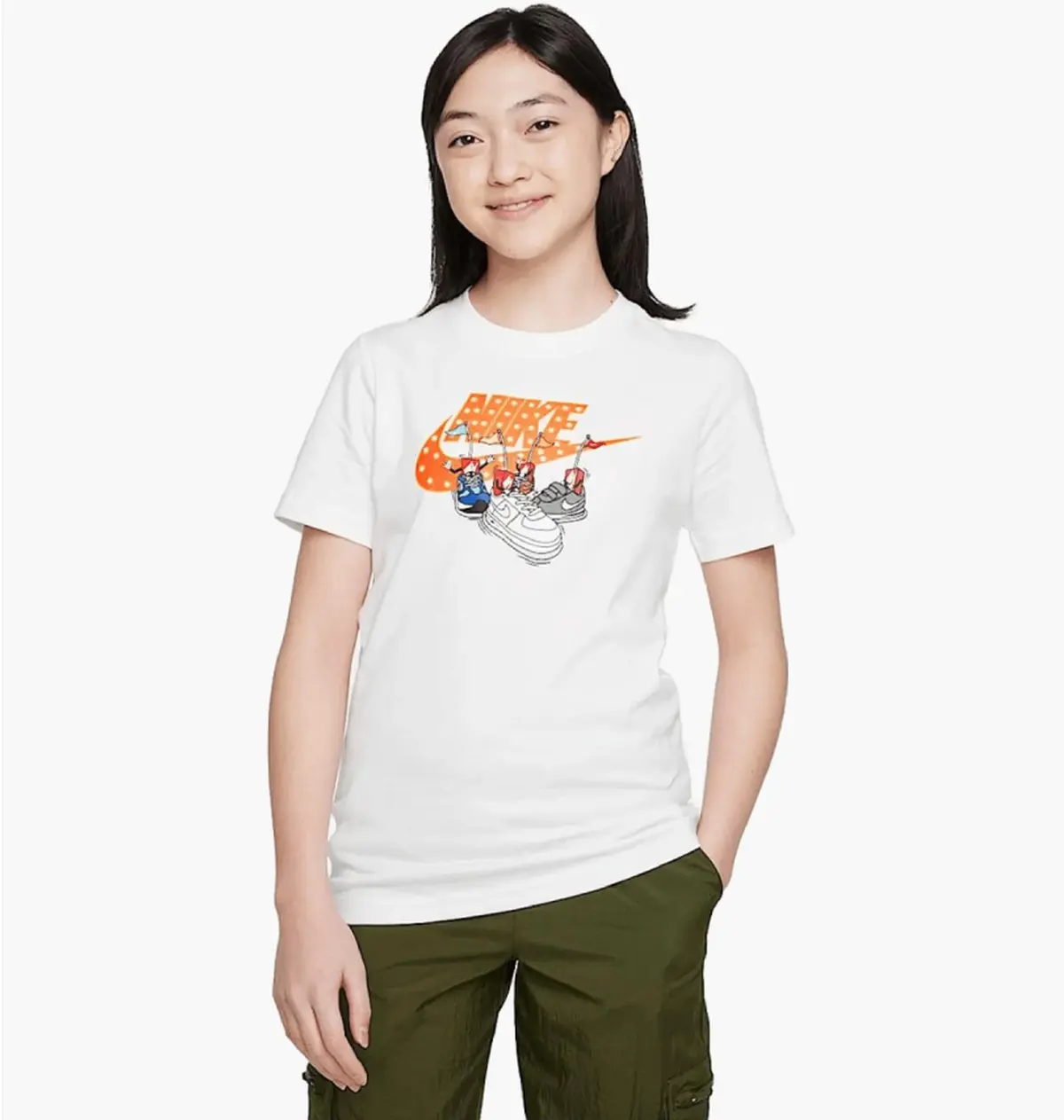 Футболка детская Nike Sportswear Boxy Tee White