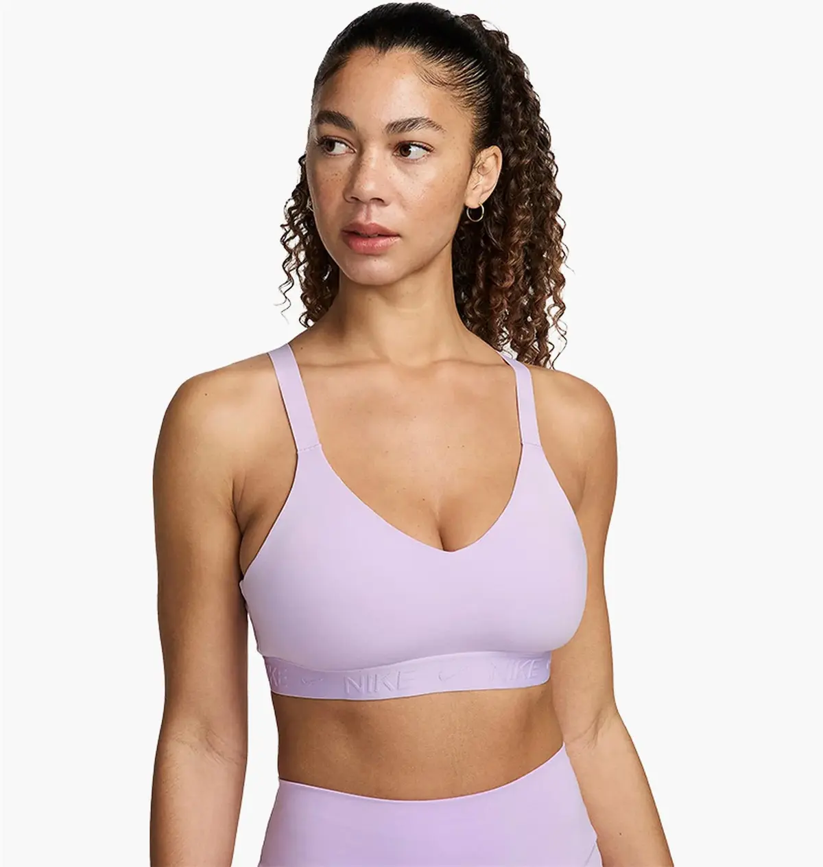 Спортивный топ женской Nike Indy Medium Support Padded Adjustable Sports Bra Violet