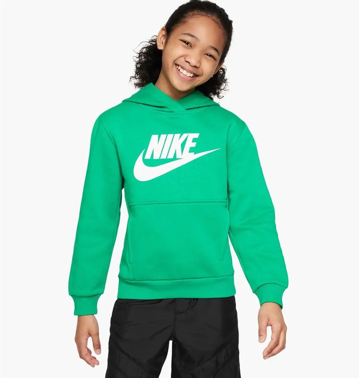 Свитер детской Nike Nsw Club Flc Hdy Green