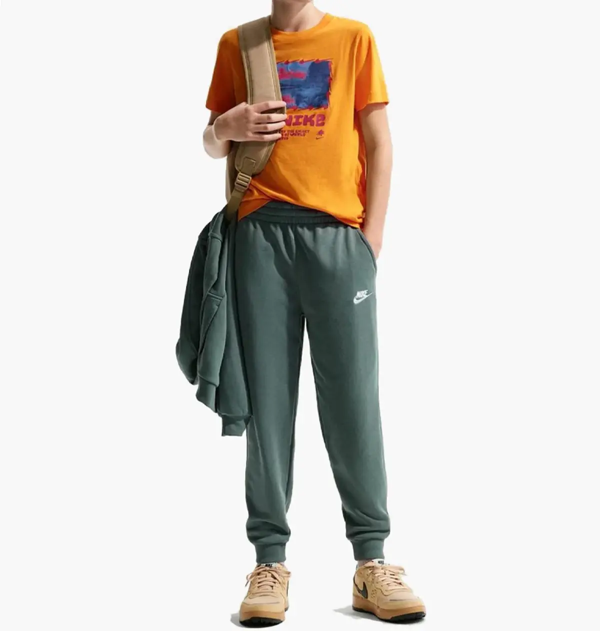 Брюки дитячі Nike Club Fleece Big Kids French Green