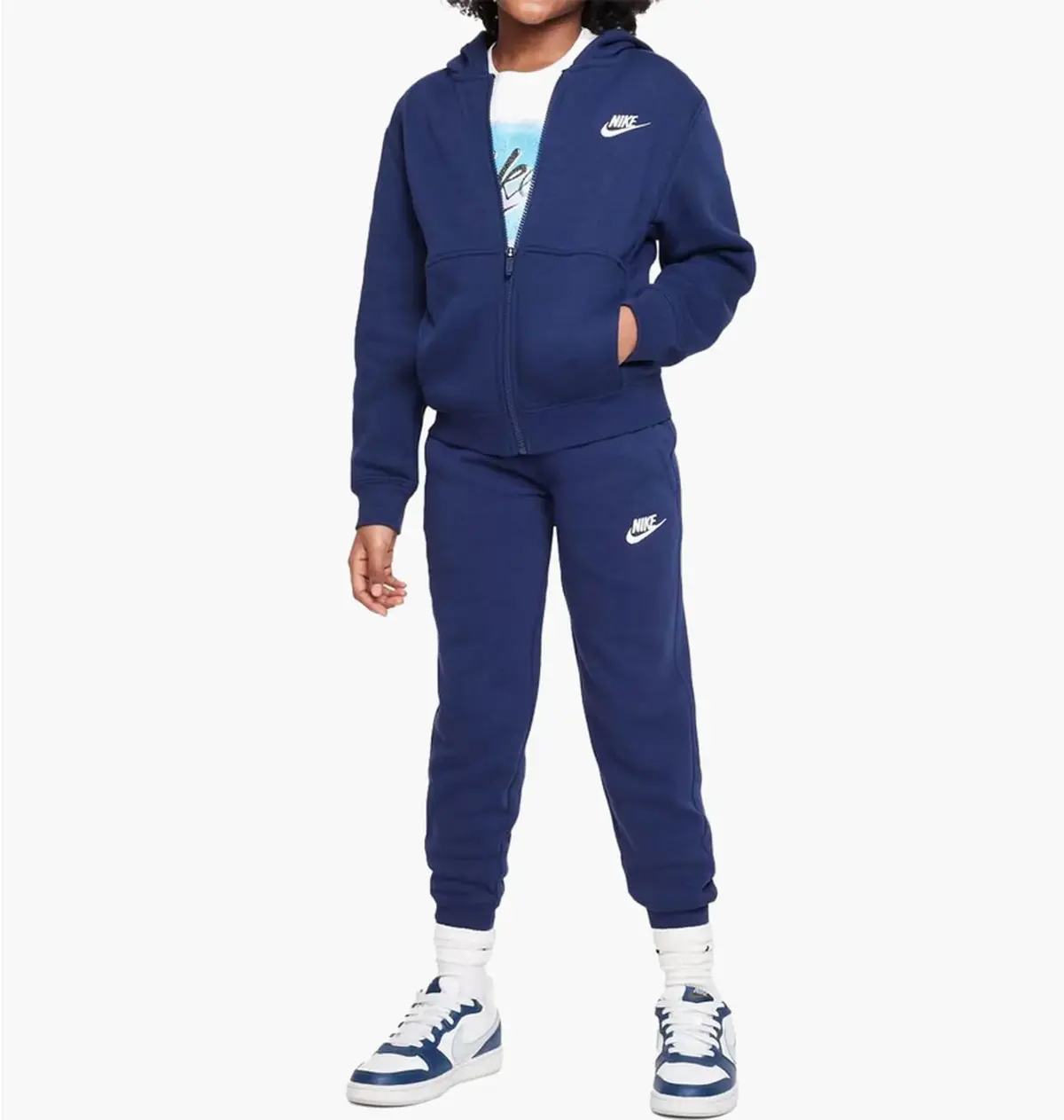 Спортивний костюм дитячий Nike Nsw Club Flc Fz Blue