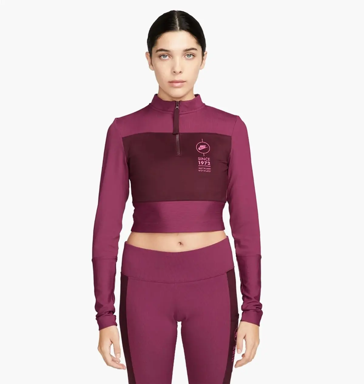Кофта женские Nike W Nsw Top Ls Rib Su Violet