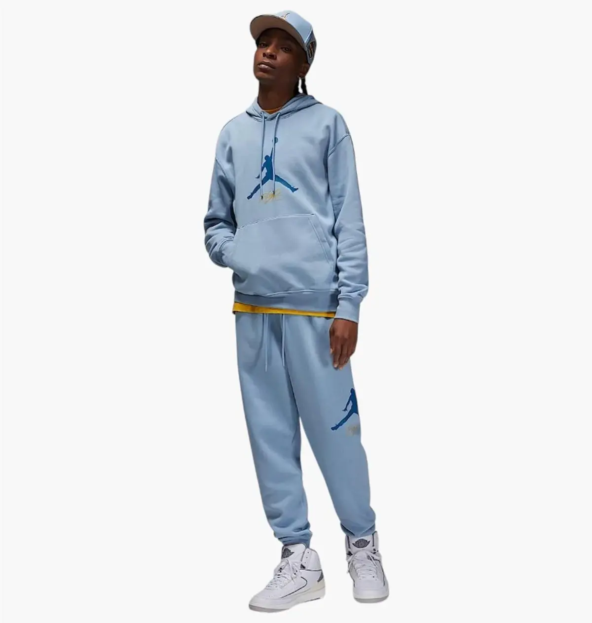 Спортивний костюм чоловічий Jordan M J Ess Flc Baseline Light Blue