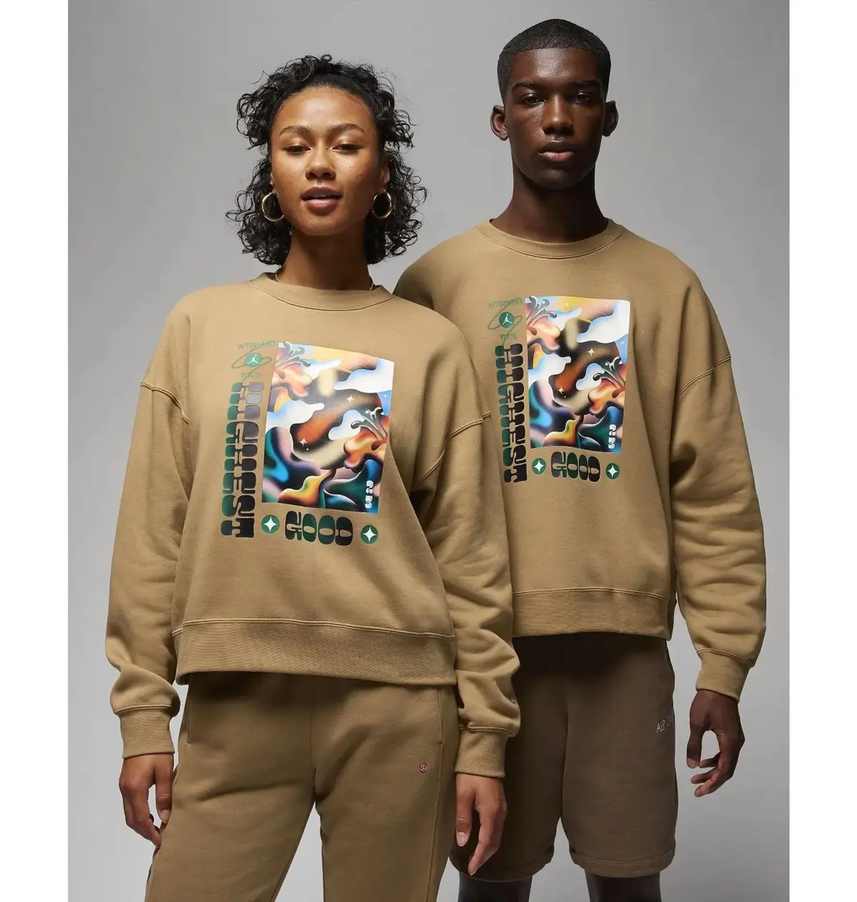 Кофта чоловіча Jordan Brooklyn Fleece Crewneck X Jordan Moss
