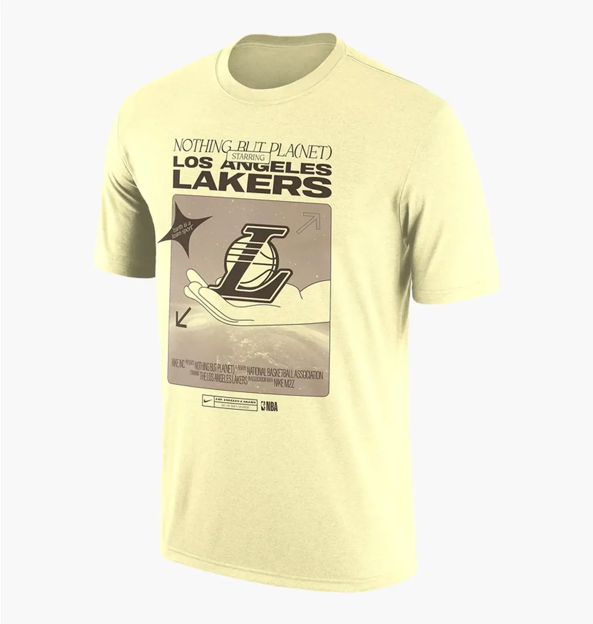 Футболка чоловіча Nike T-Shirt Los Nba Angeles Lakers Yellow