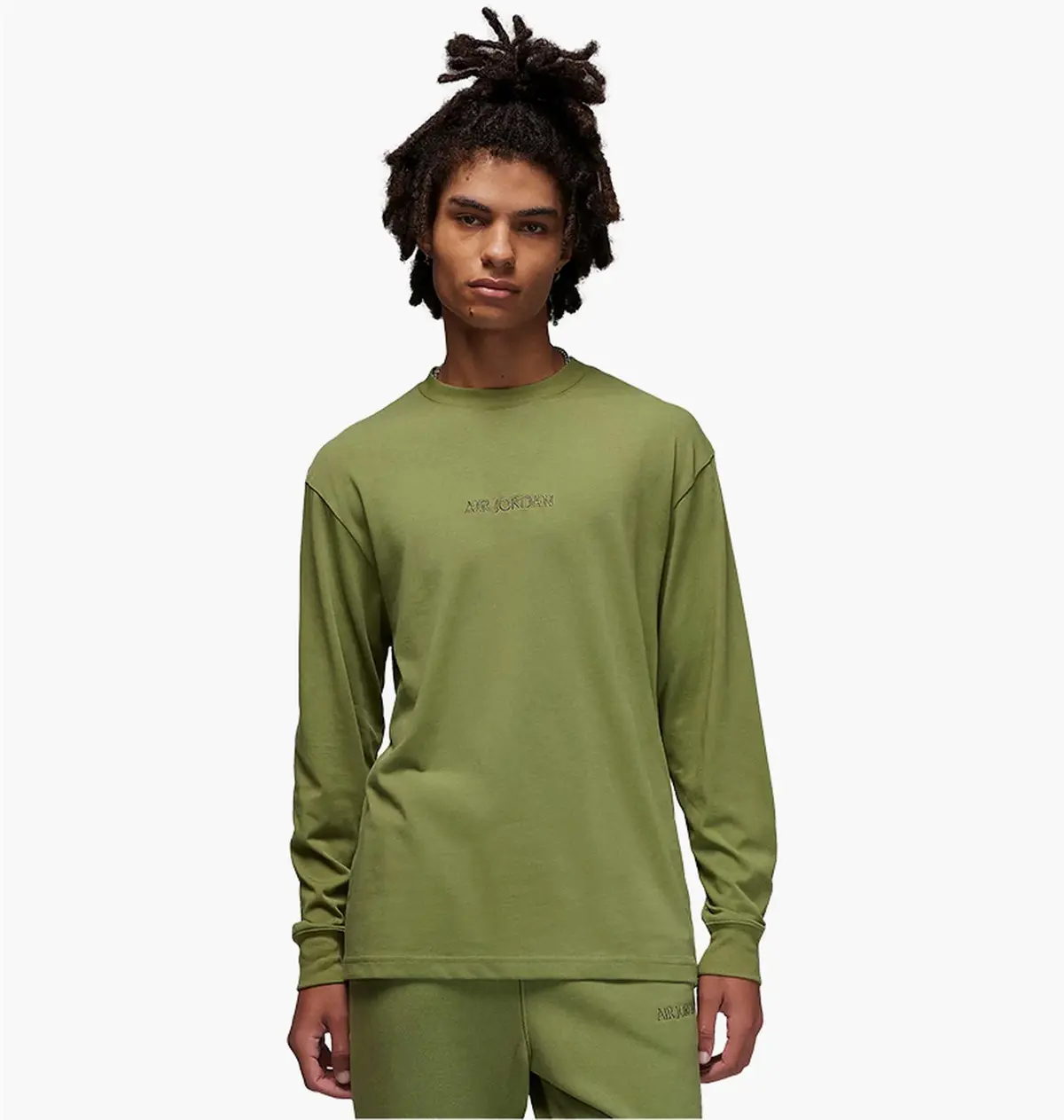 Кофта чоловіча Jordan Wordmark Long-Sleeve T-Shirt Green