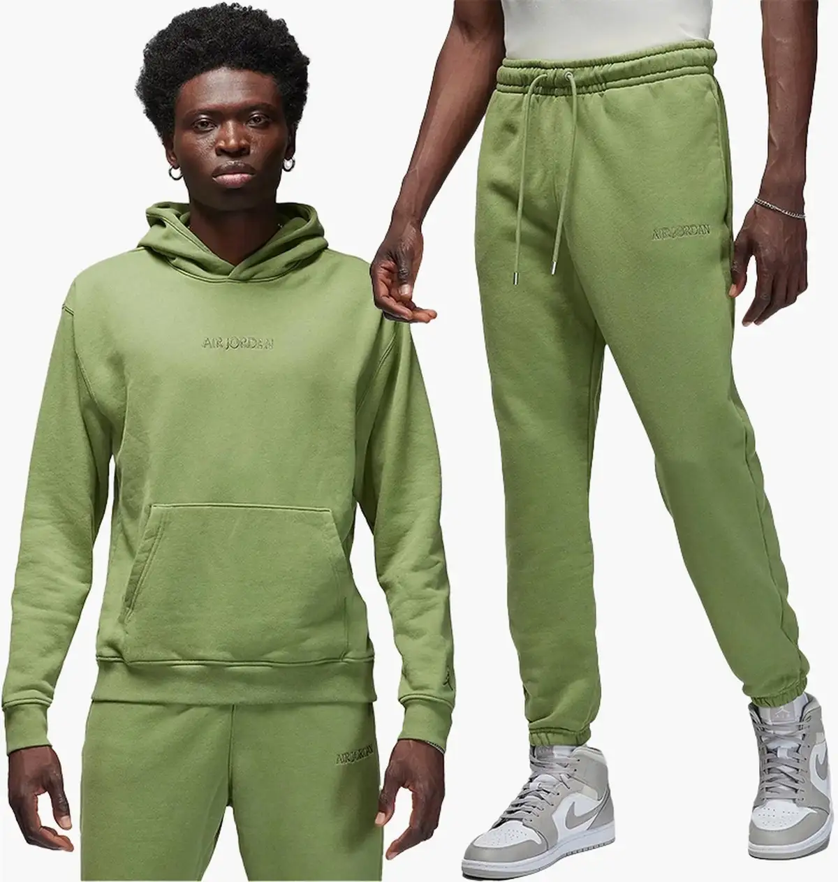 Спортивный костюм мужской Jordan Wordmark Fleece Green