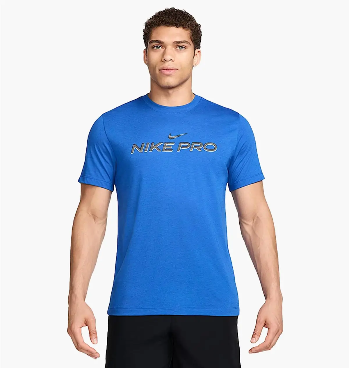 Футболка чоловіча Nike Pro Fitness Shirt Men Blue