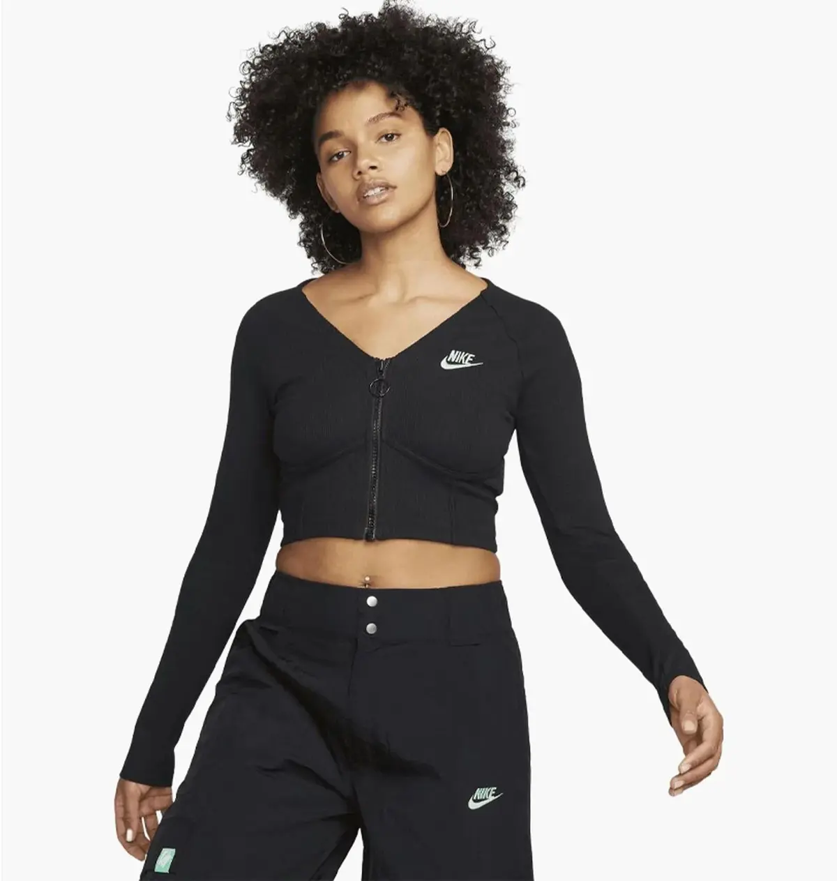 Кофта женские Nike Sportswear Women's Ribbed Long-Sleeve Top