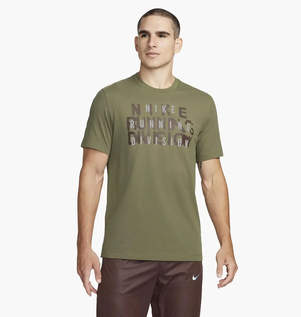 Футболка чоловіча Nike M Nk Df Tee Run Div Ho23 Green