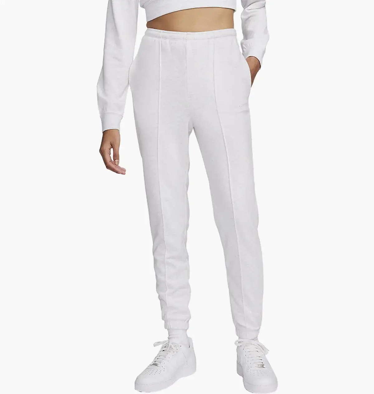 Брюки женские Nike Sportswear Chill Terry Woslim High-Waisted French Terry Sweatpants White