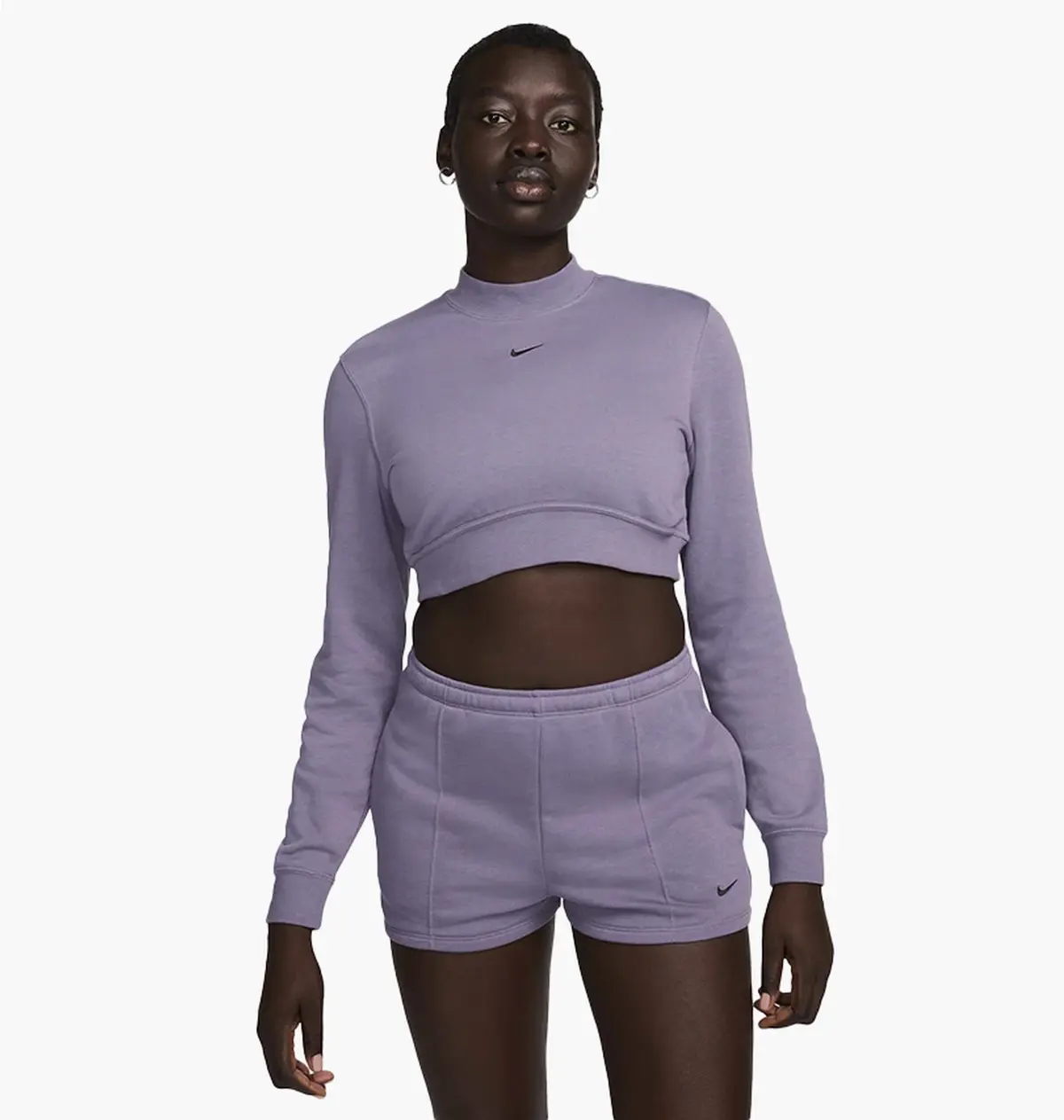 Кофта жіночі Nike Nsw Chll Ft Crp Crew Violet