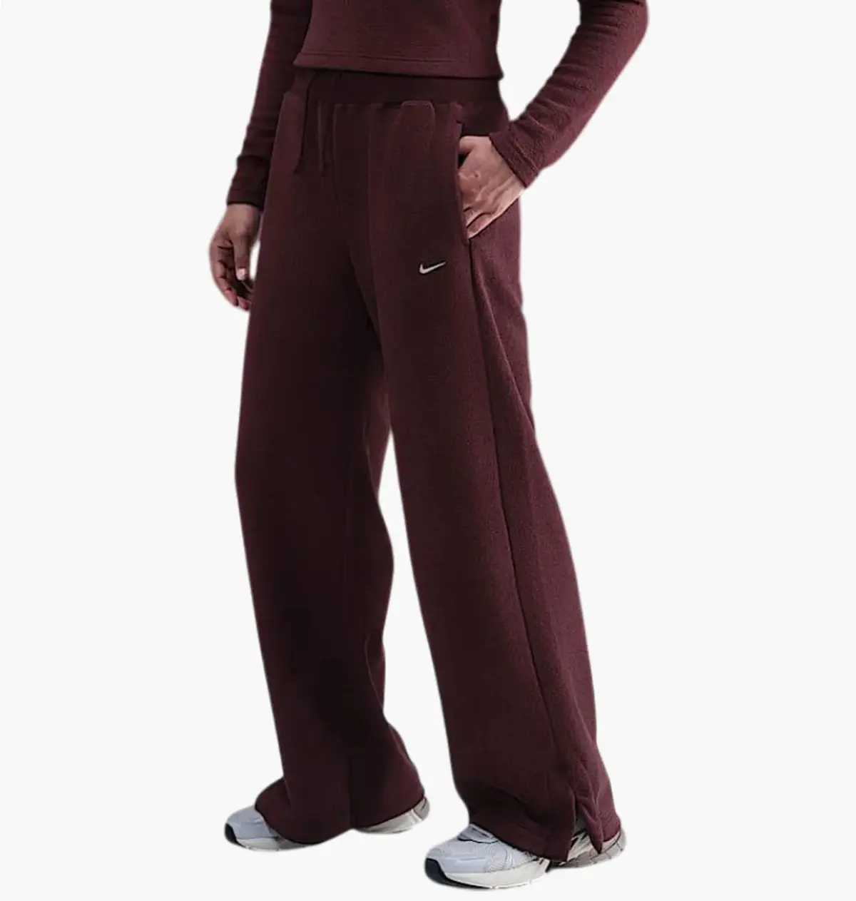 Брюки женские Nike Nsw Phnx Psh Hr Bordo